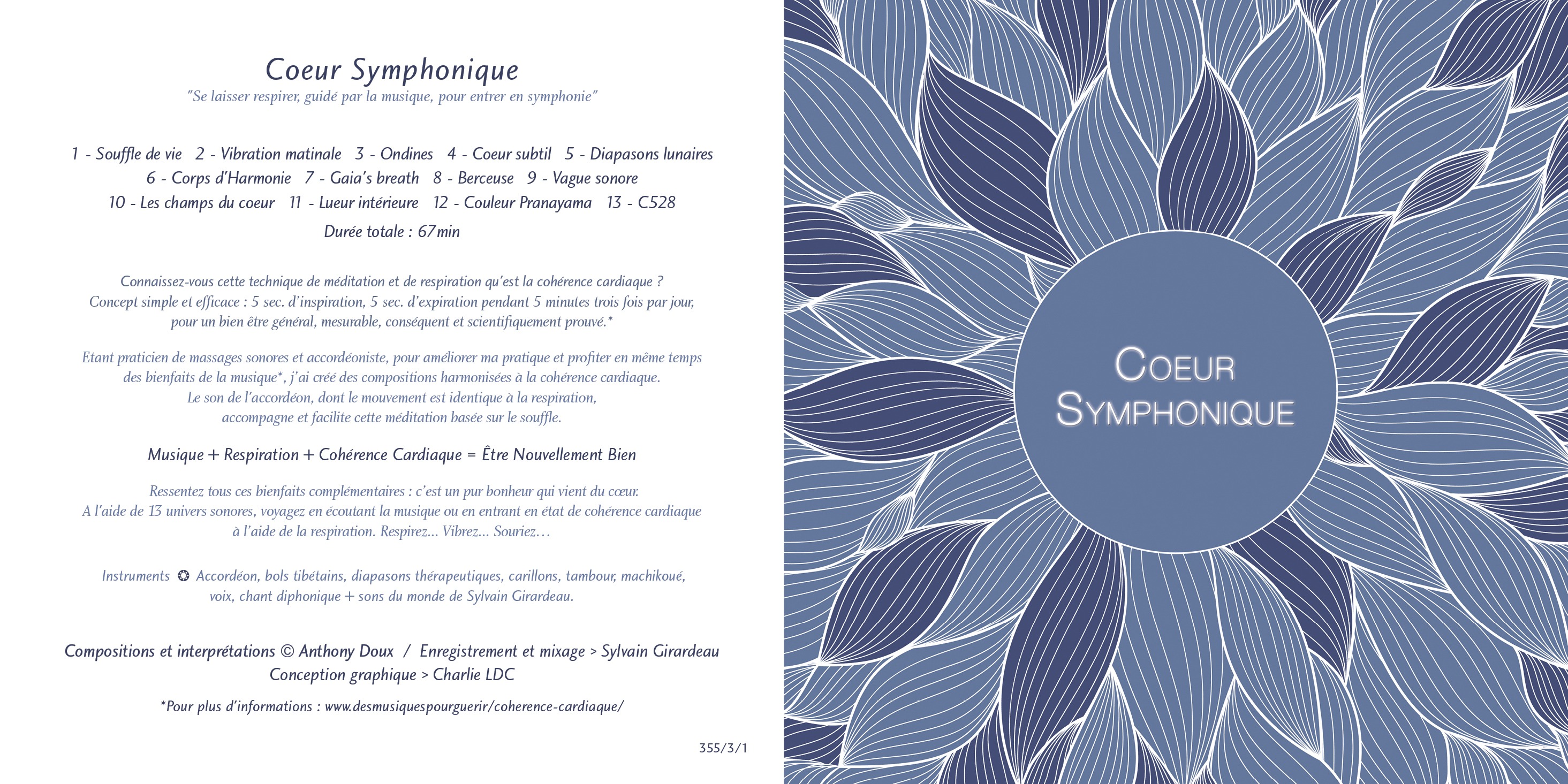CD Coeur Symphonique (entier)- Anthony Doux